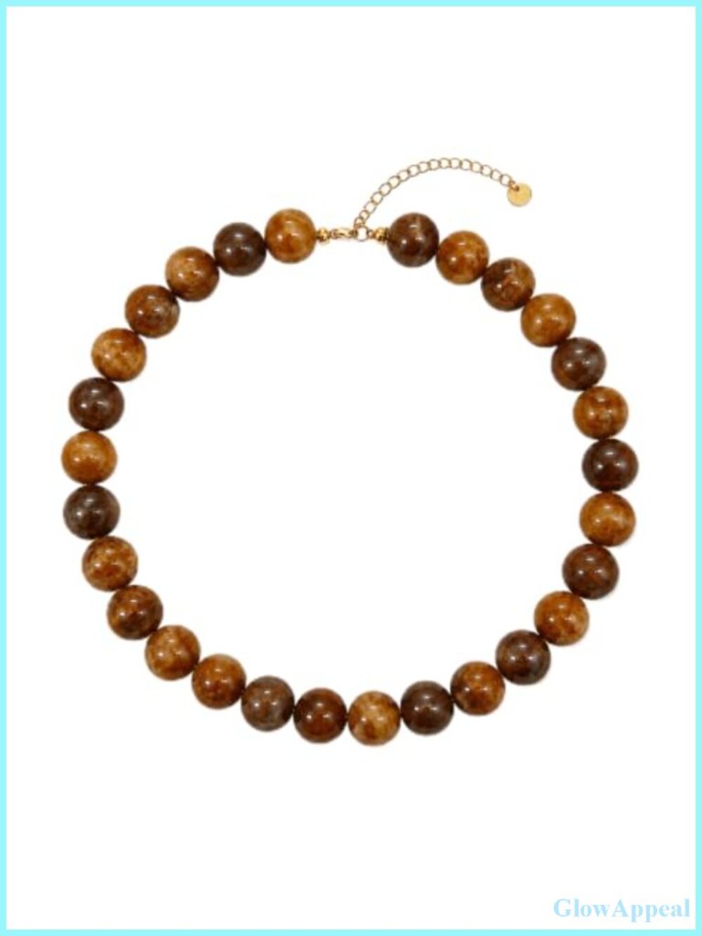 Chunky Beaded Statement Choker Necklace Resin Brass Lobster Clasp